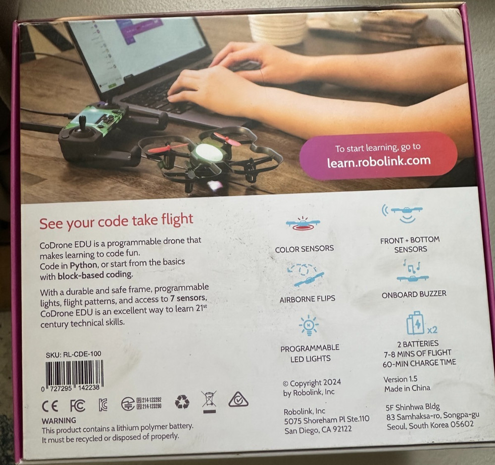 Robolink CoDrone EDU Programmable Drone