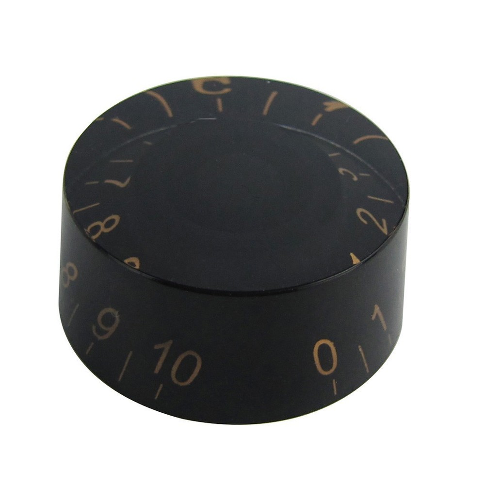 FLEOR 4PCS Barrel Style Black Volume Tone Control Speed Knobs Guitar Button