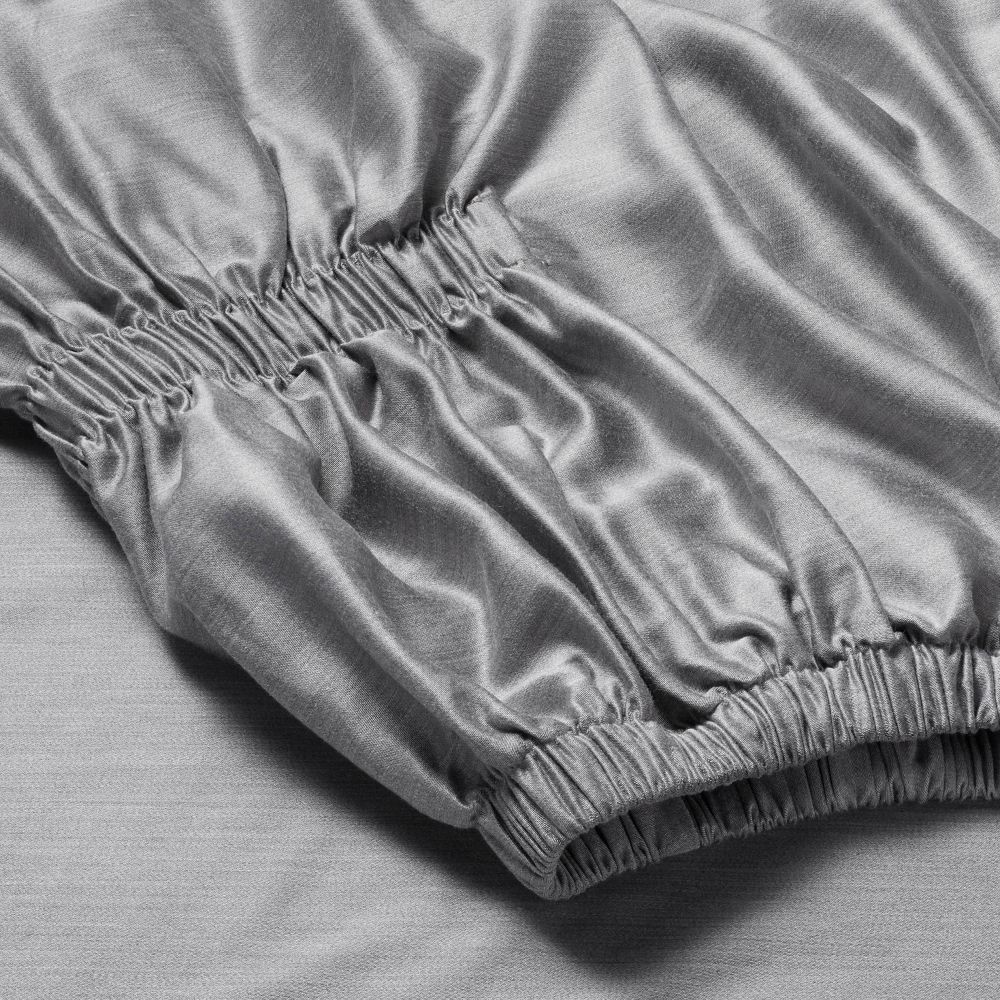 King 400 Thread Count Rayon from Bamboo Sheet Set Dark Gray -