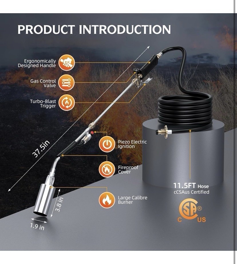 Propane Torch Weed Burner
