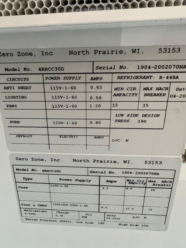 4 Door Zero Zone Freezer With Top Compressor 2019 Model