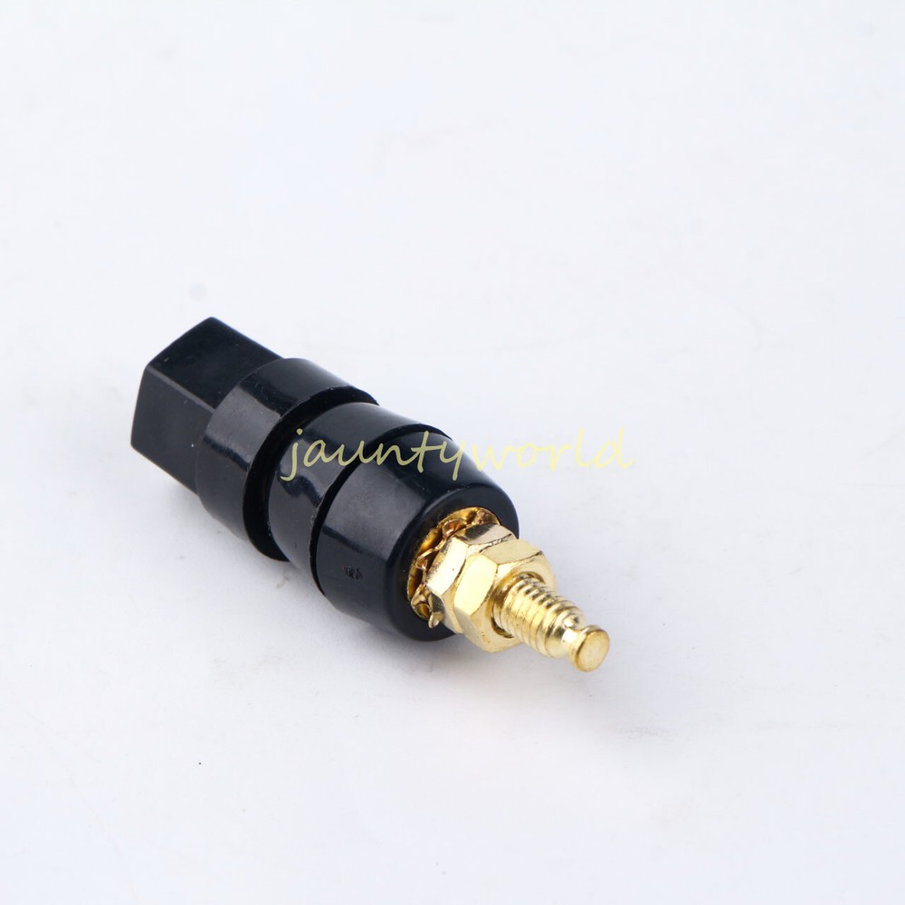2pcs Binding Post Speaker Cable Amplifier Banana Plug Jack Connector