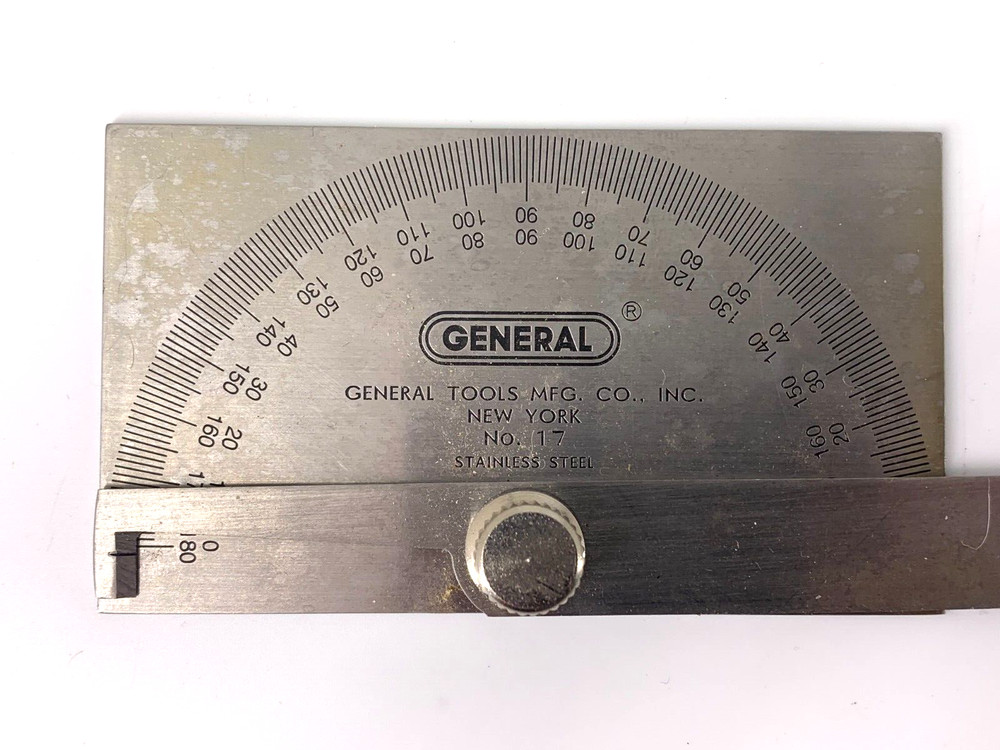 General Tools Manufacturing Co No. 17 Protractor