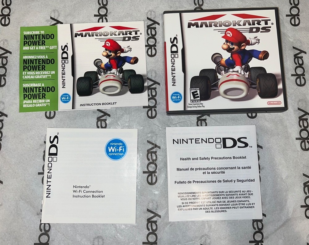 Nintendo DS OEM Replacement Game Case Only w/ Manual & Inserts *NO GAMES*