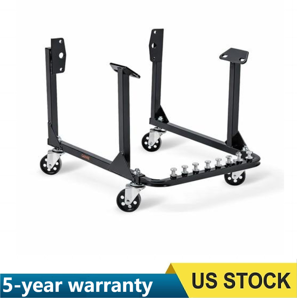 750lbs Engine Cradle with Wheels Rolling Engine Stand for Chevy Small Big Block