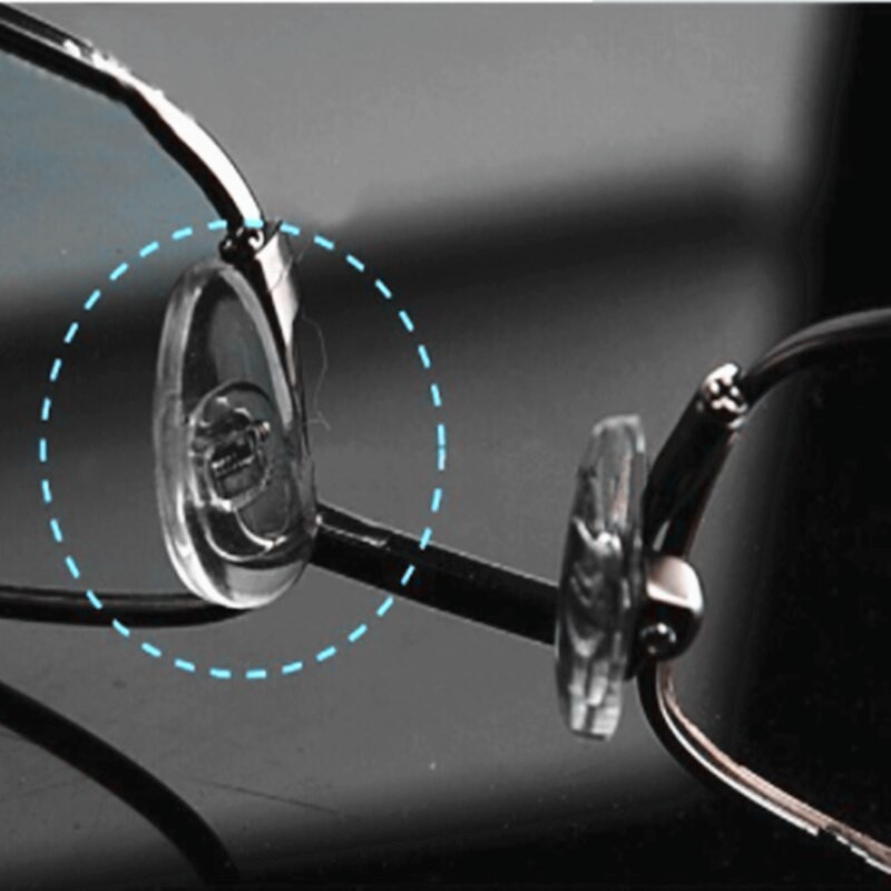 8 Eyeglass Nose Pads +8 Screw-in Glasses Repair Kit + 1 Screwdriver Tool Sets