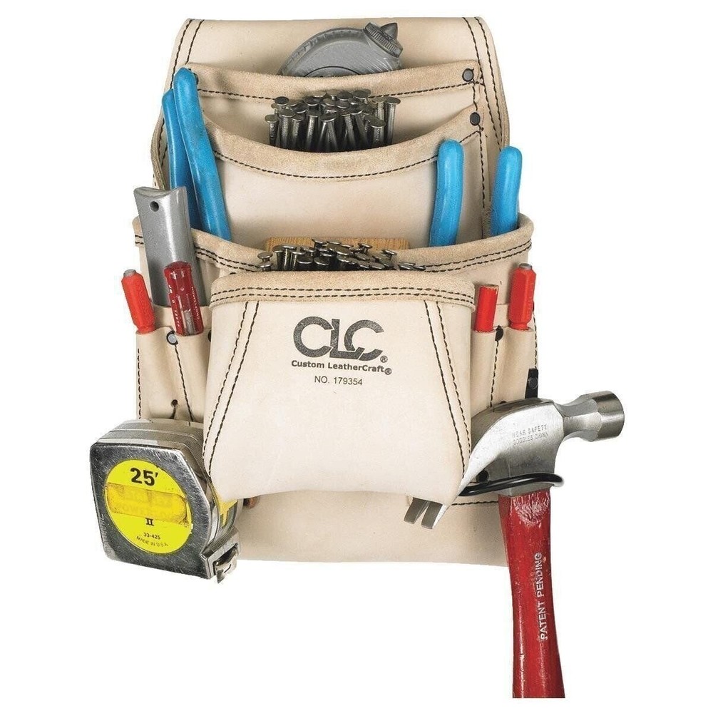 CLC 10-Pocket Nail/Tool Bag