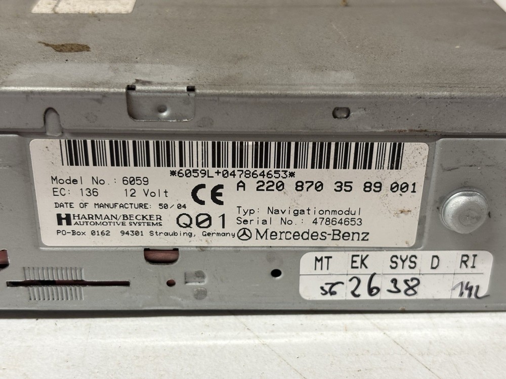 Mercedes Benz Navigation Module 2003-2006 Model # 6059