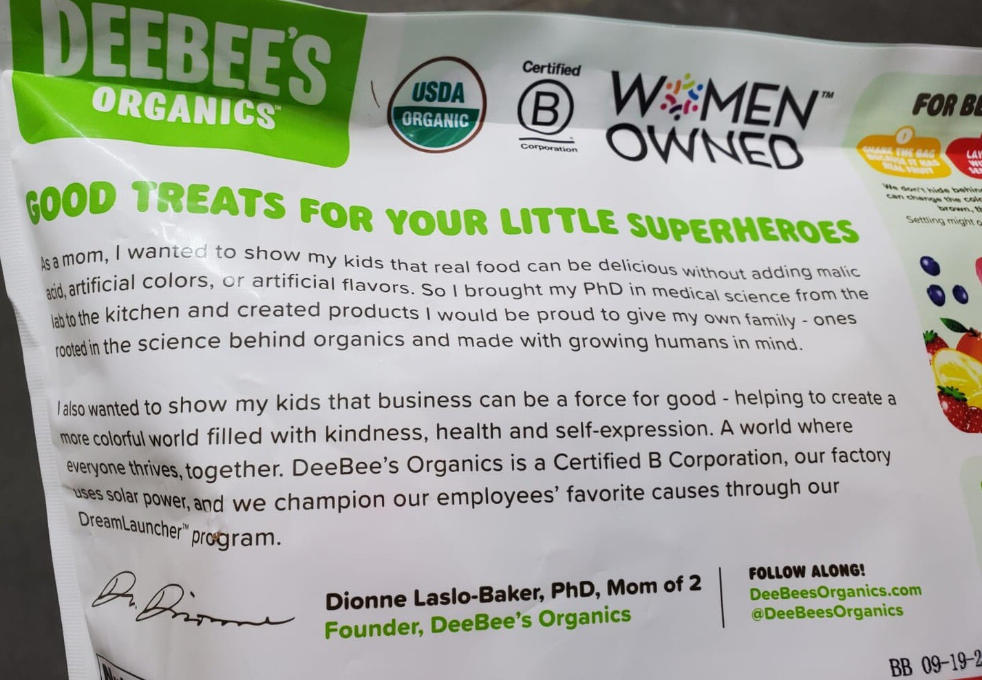 Deebee’s Organics Super Fruit Organic Freezie Pops Assorted Flavors, 35 Pops!