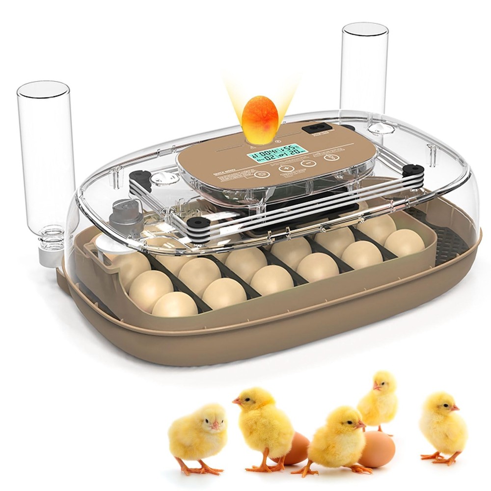 Incubators for Hatching Eggs, 24 Egg Incubator with Automatic Turning and Hum...