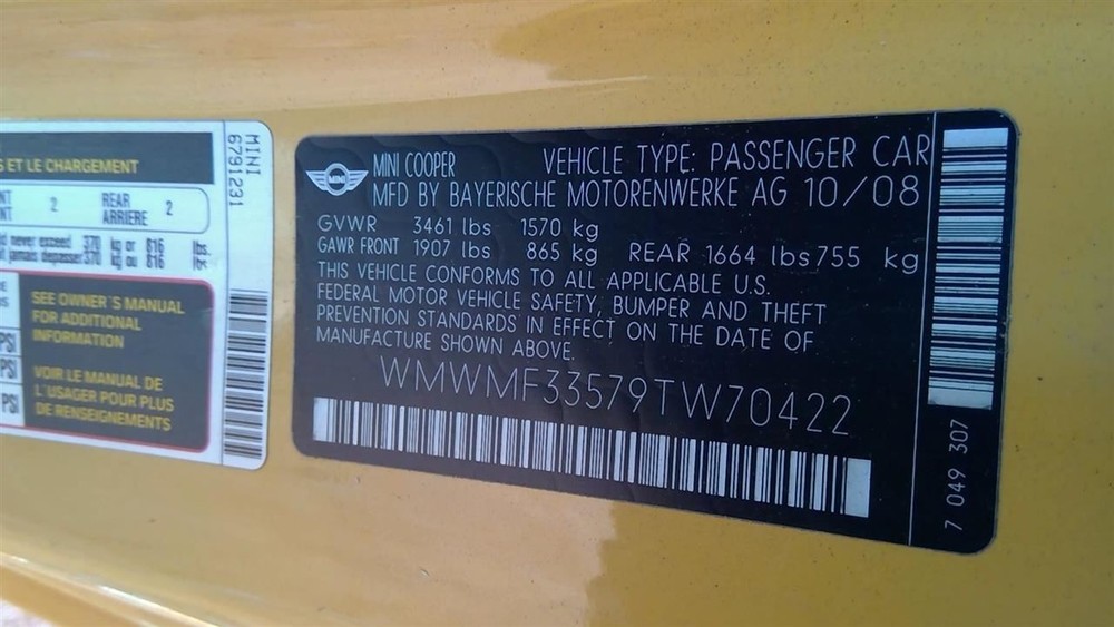 Engine ECM Electronic Control Module 1.6L HT Fits 07-10 MINI COOPER 266848