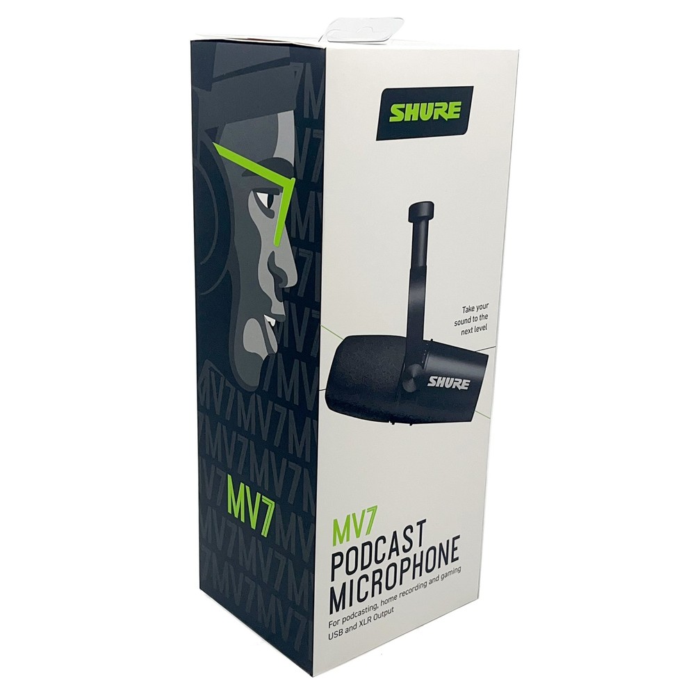 MV7 Dynamic Vocal Microphone Cardioid Form Factor USB/XLR Compatible US