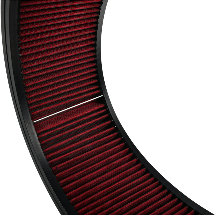 14" X 5" Washable & Reusable Round Air Cleaner Filter Element Replacement Red