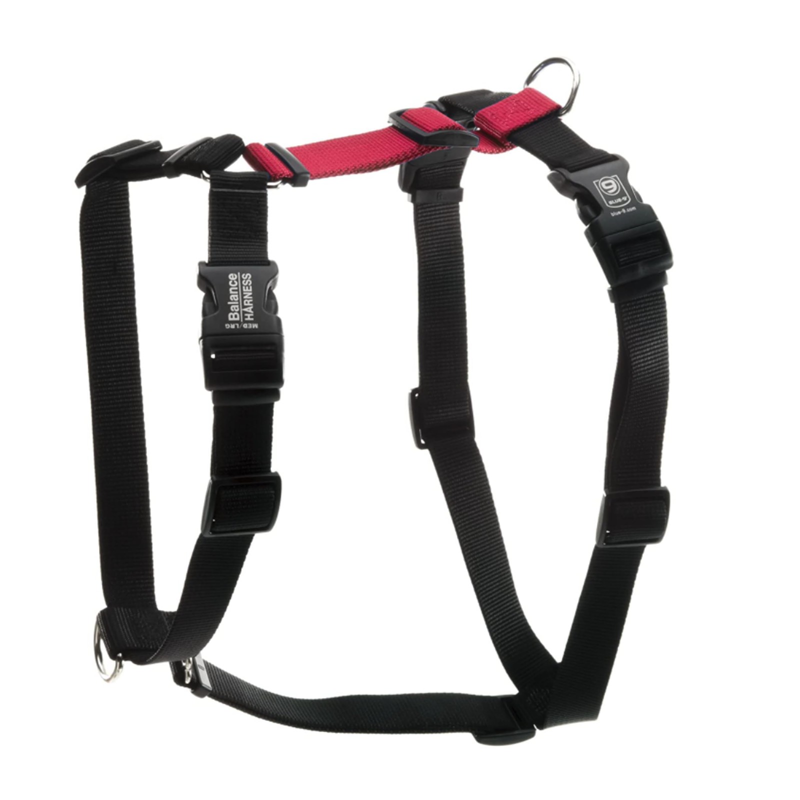 Blue-9 Buckle-Neck Balance Harness, Fully XS (Ribcage: 13.5"-18"), Red