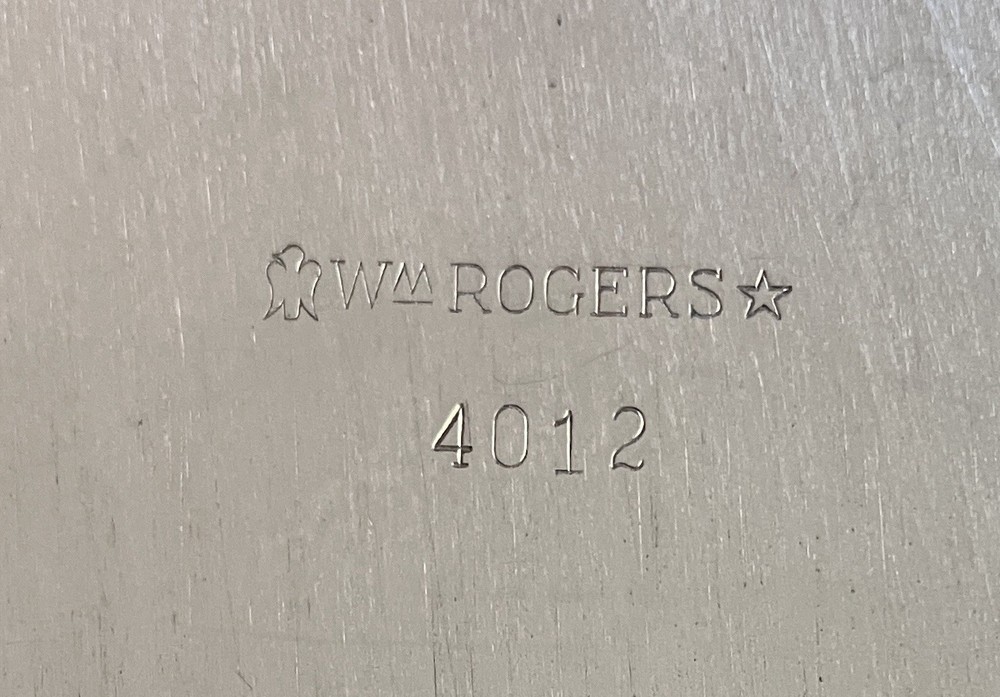 15” WM Rogers Covered Casserole #4012 Silver plate