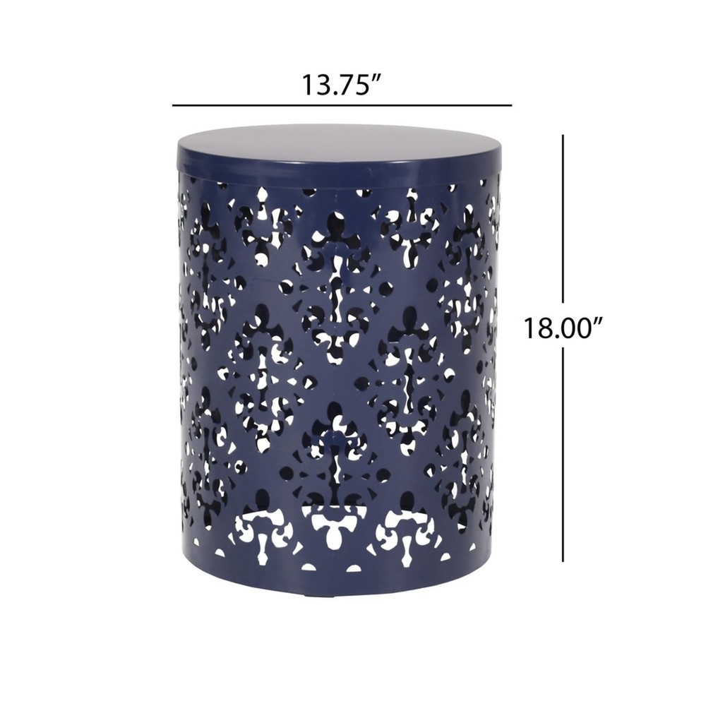 Outdoor Metal End Table -Large