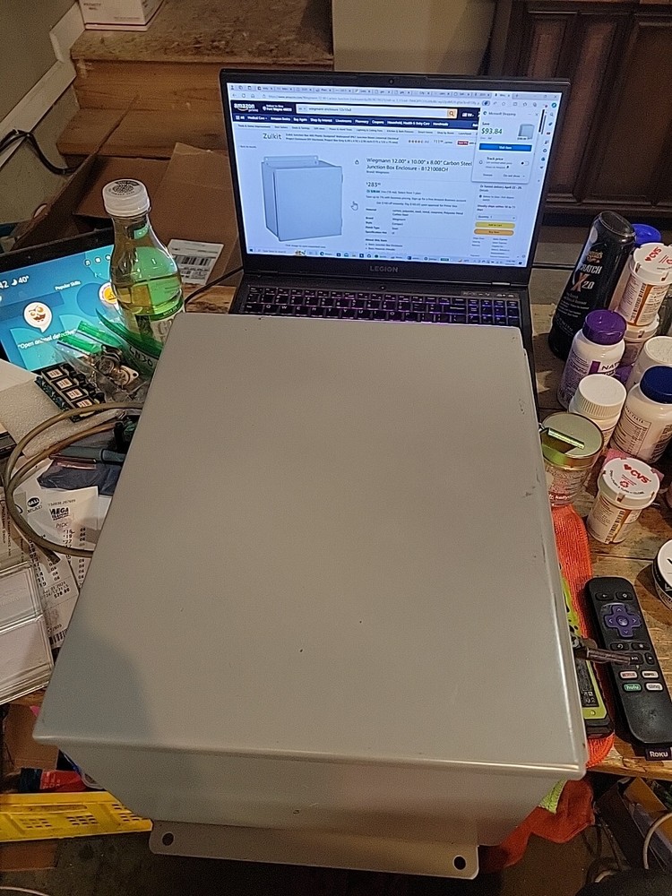 WIEGMANN CONTINUOUS HINGE JIC BOX,B121008CH,type 12&13. New A Small Scratch