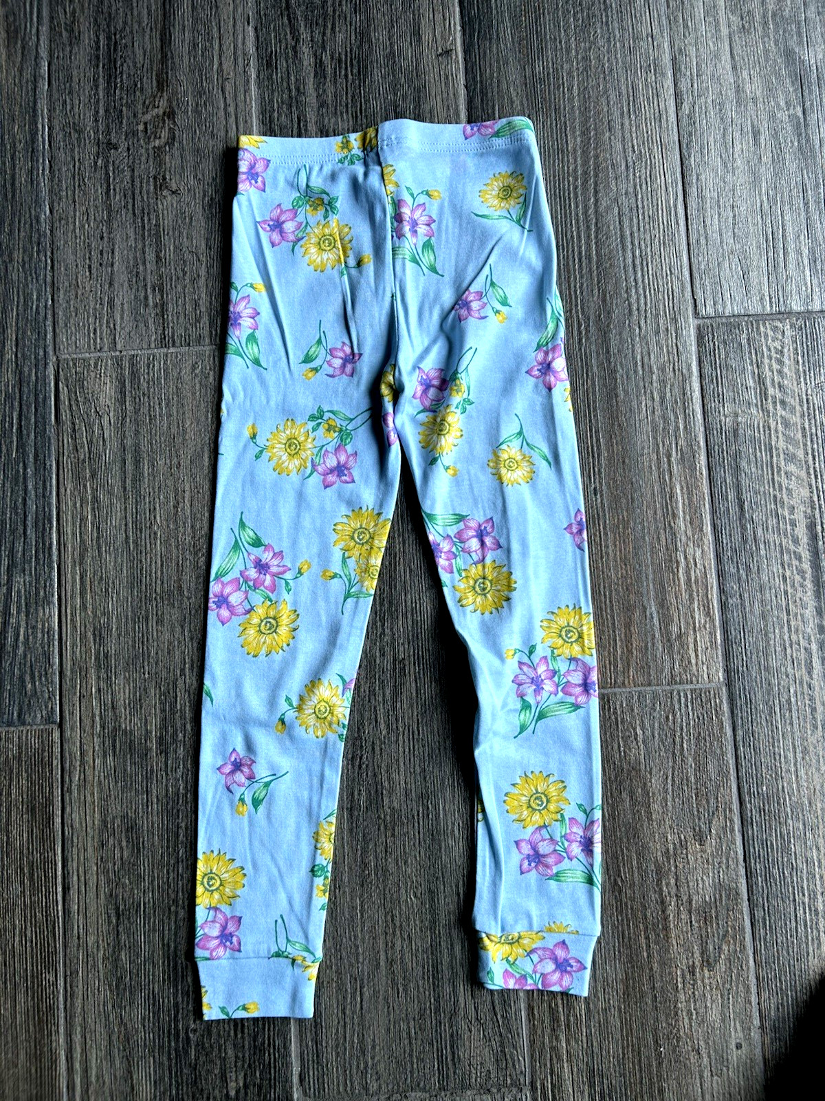 Children's Place Girl's Size 6 Flowered "Beautiful" Short Sleeve Long Pant Set