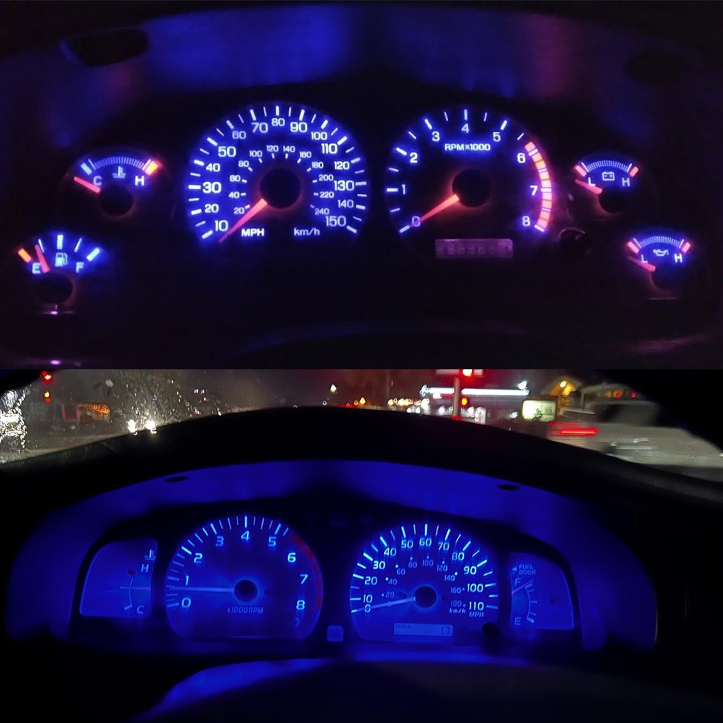 Ice Blue Gauge Cluster LED Dashboard Bulbs For Ford F100-F350 Truck 1973-1979