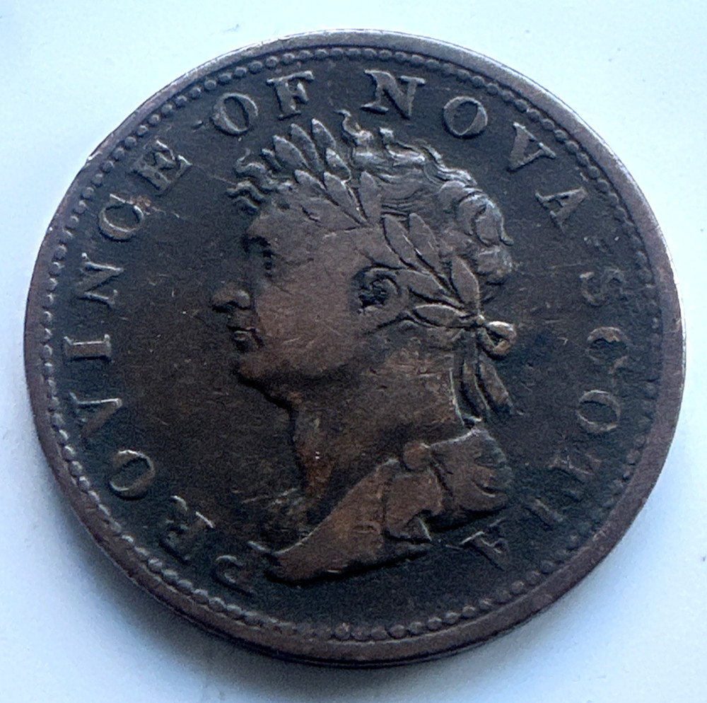 CANADA 1823 NOVA SCOTIA HALF PENNY TOKEN
