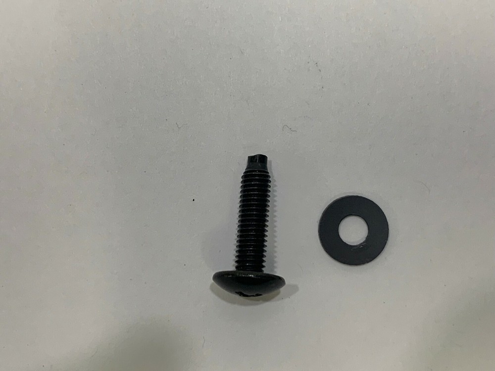 100 Pack 10-32 Threaded Dogpoint Tip Rack Screws & Plastic Washers (3/4" long)