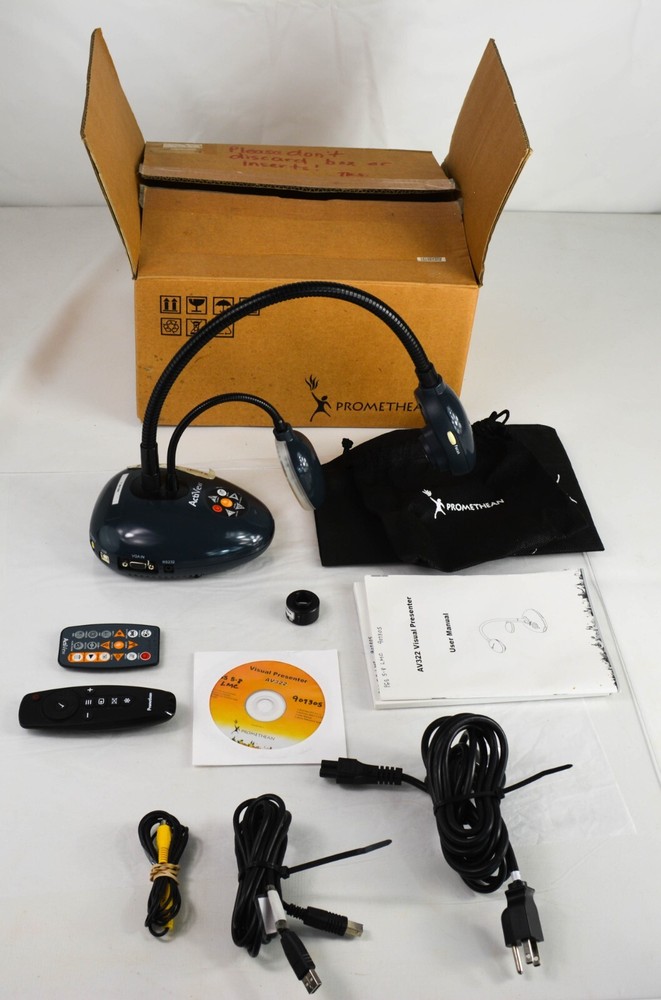 PROMETHEAN Actiview AV322 Lab Overhead Camera Visual Screen Presenter Remote