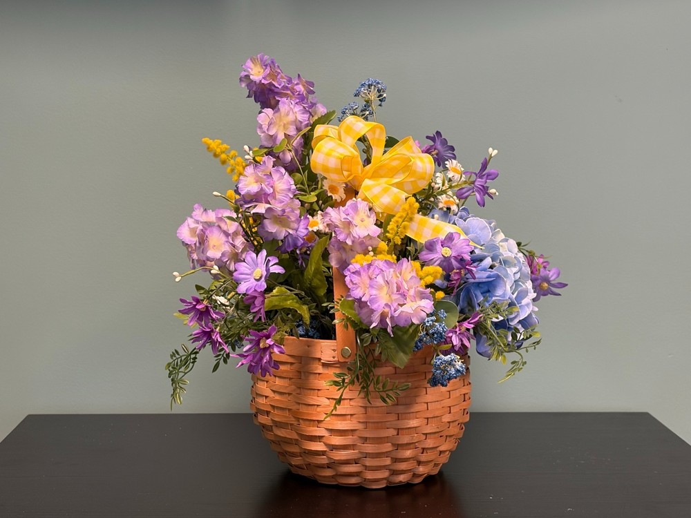 Spring Silk Floral Basket - Custom Made