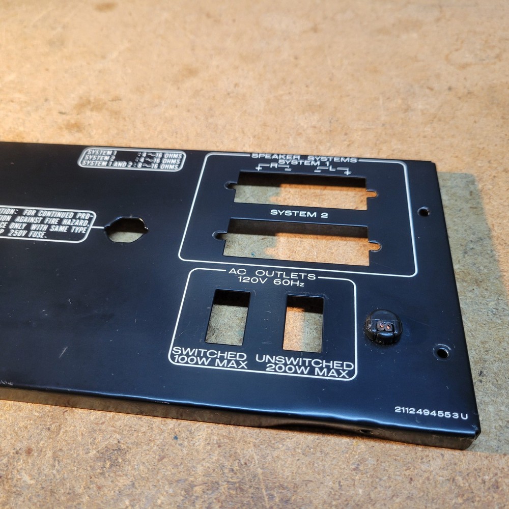 Marantz SR-2000 Back Plate