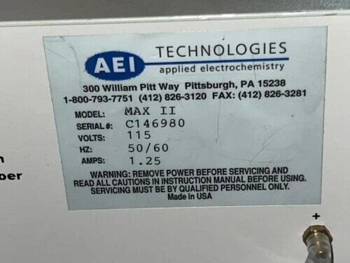 AEI Techologies Max II Metabolic Analyzer