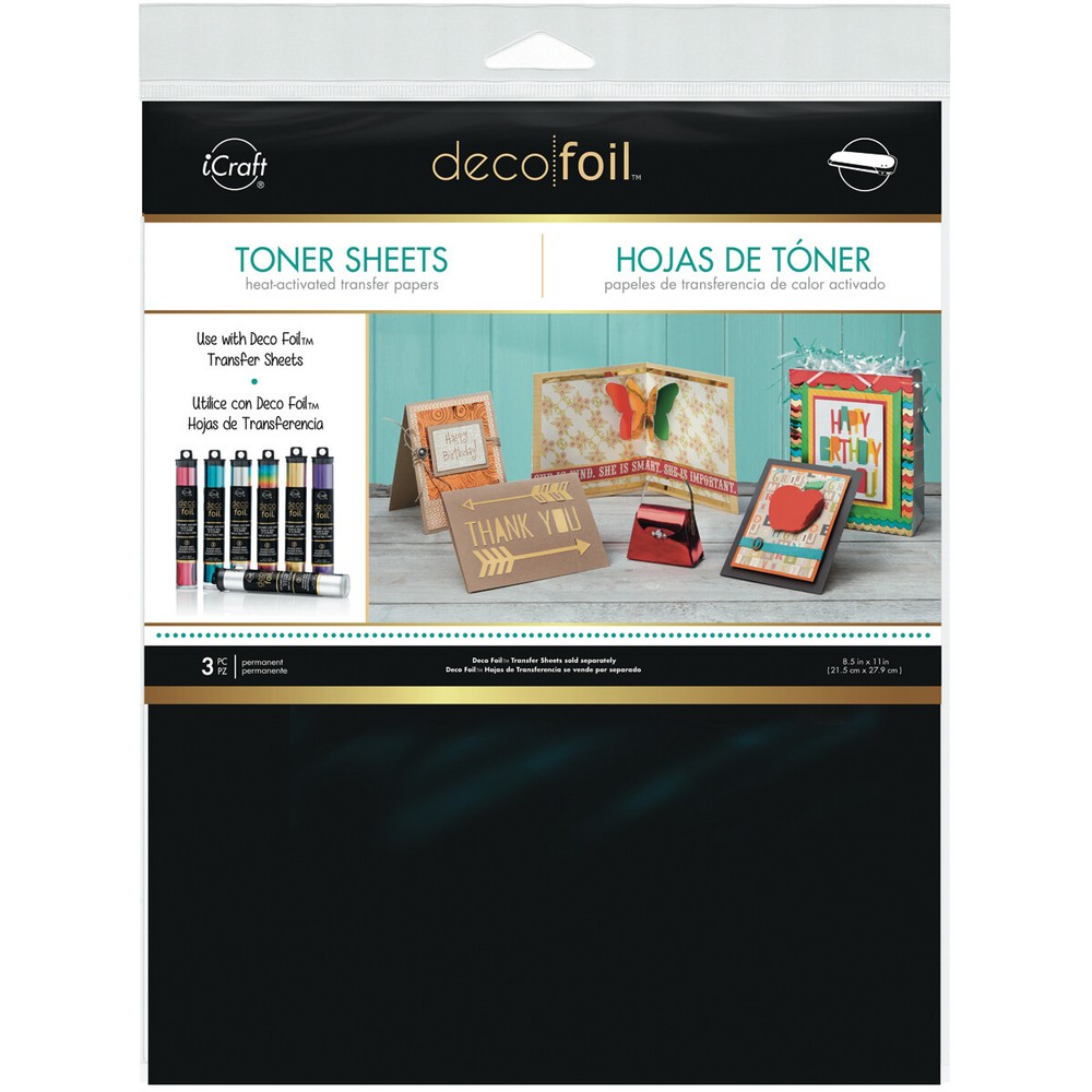 iCraft Deco Foil Toner Sheets 8.5"X11" 3/Pkg-