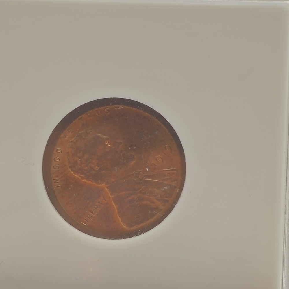 1919 Lincoln Cent ANACS MS63RB Partial Collar Mint Error