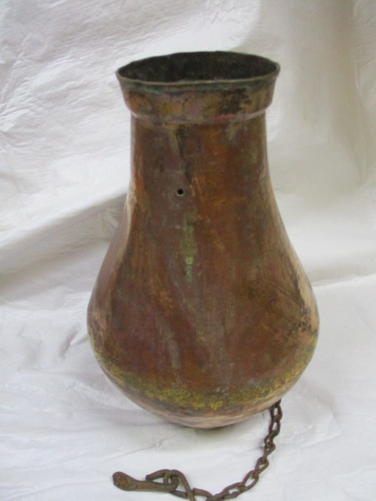 Vintage Copper 13" Planter - Home Decor