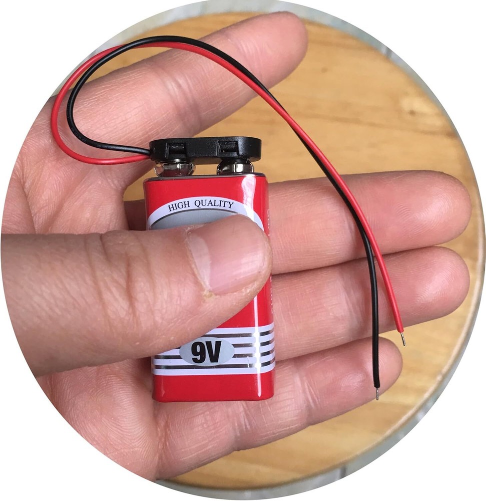 20 Pcs 9V I Type Battery Snap Connector 9 Volt Clips Connector...