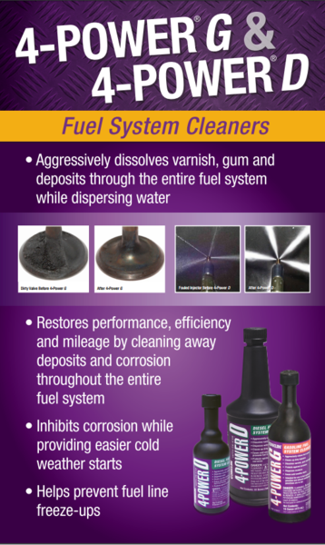 4-POWER® D - DIESEL FUEL SYSTEM CLEANER & EMERGENCY DE-ICER