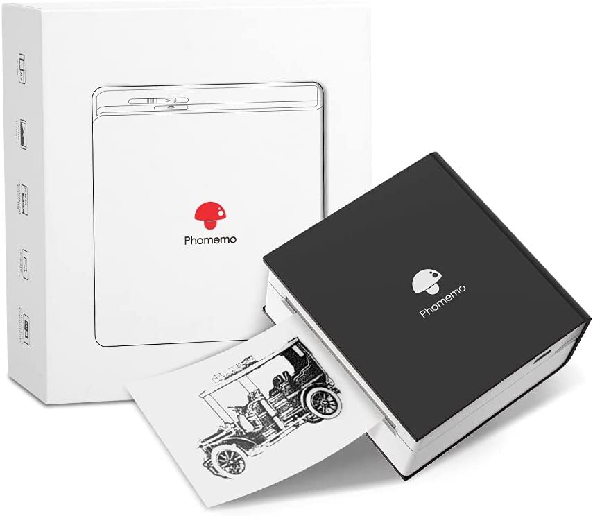 Phomemo M02 Mini Pocket Wireless Thermal Printer Bluetooth Sticker Maker Lot