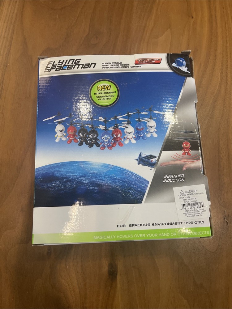 Flying Spaceman Helicopter Toy Drone Infrared Induction Sensor controlled RED ✨