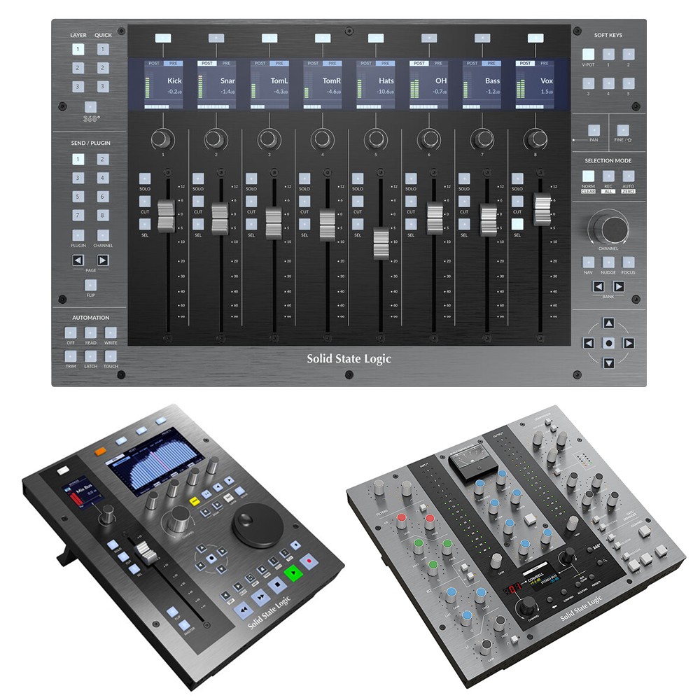 Solid State Logic UF8 Advanced DAW Controller w/ UF1 & UC1 Control Surface KIT