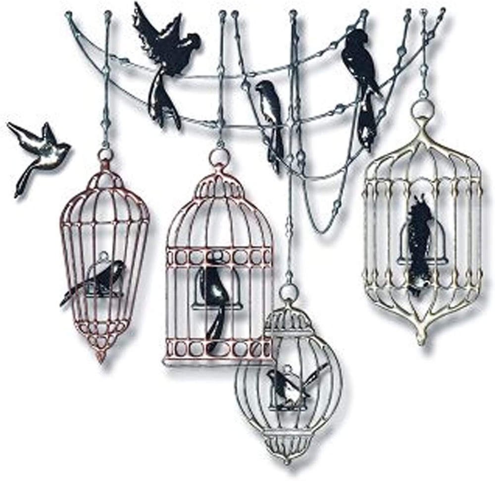 Sizzix Thinlits Bird Cage Cutting Dies Metal Sheets 665039 NEW
