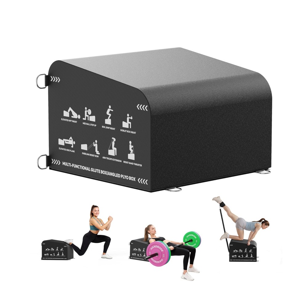 Hip Thrust Bench, Multi-Functional Slip-Free Hip Thrust Machine for Glute Bri...