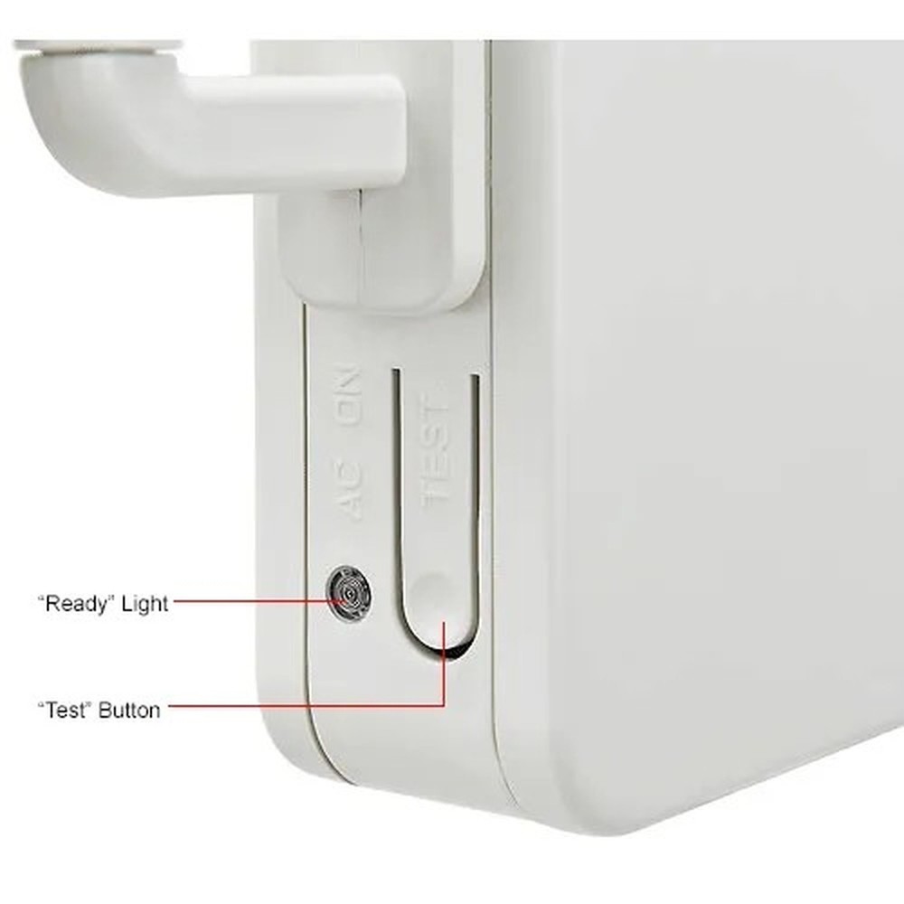 Combo LED Emergency Exit Sign, Red Letters, Ceiling & Wall Mount