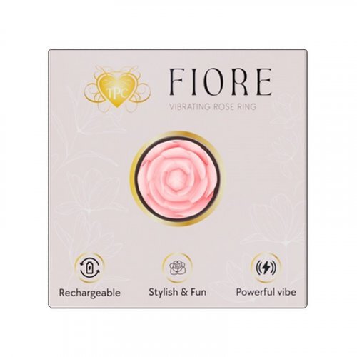 Fiore Vibrating Rose Ring - Pink