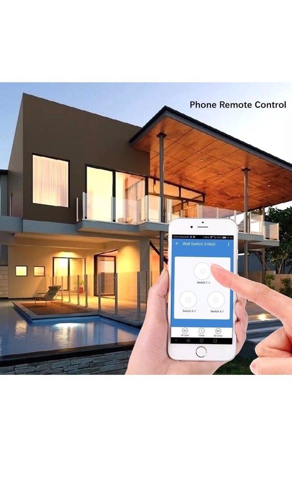 Smart WIFI Light Switch In Wall Works with Amazon Alexa Google Home Android IOS