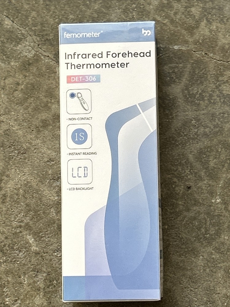 Femometer Infrared Forehead Thermometer - Model DET- 306- 2 Pack