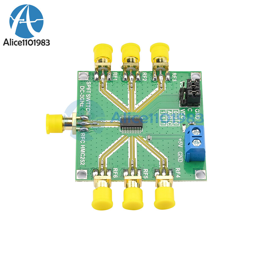 HMC252 DC-3GHz Non-Reflective RF Switch Module Module Single-Pole 6 Throw Switch