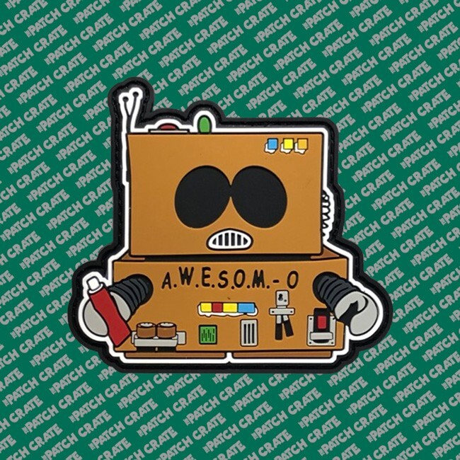 RARE! Set of 5 Patch Crate Alien Custom Patches 2pc Hook/Loop Backing