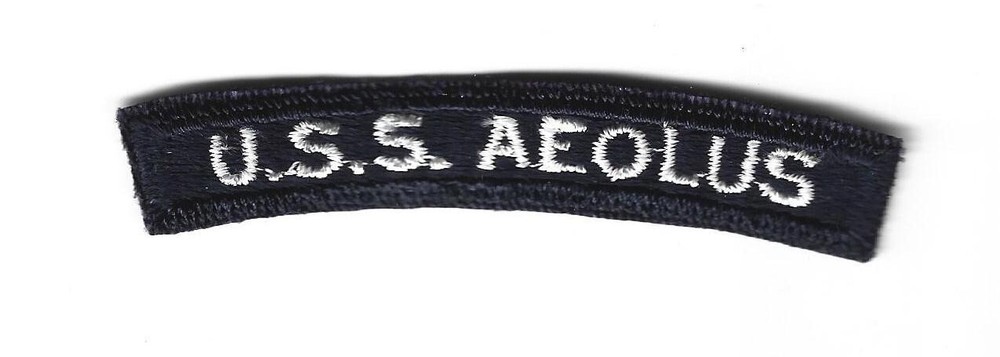 Vintage  Navy USS AEOLUS  Shoulder Patch
