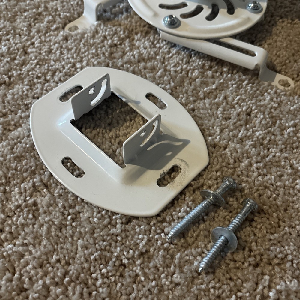 VIVO Universal Extended Ceiling Projector Mount | Height Adjustable (White)