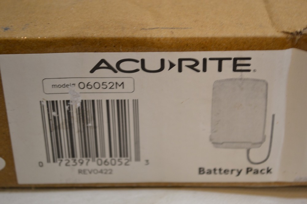 AcuRite 06052M Battery Pack WHITE