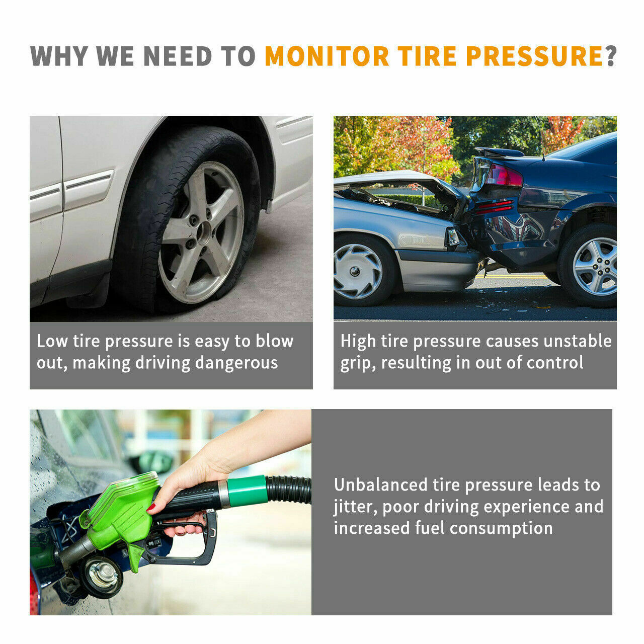 Set of 4 For Ford Motorcraft TPMS Tire Pressure Sensors DE8T1A180AA 9L3T1A180A