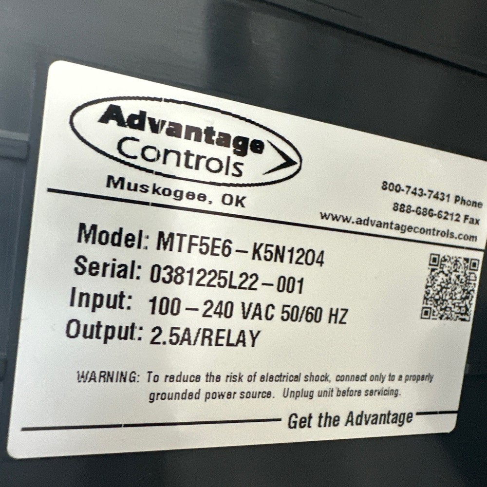 Advantage Controls MegaTron MT Touch Screen Cooling Tower Controller 10 Pigtails